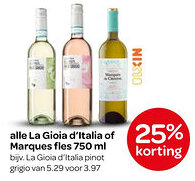 Spar alle La Gioia d'Italia of Marques aanbieding