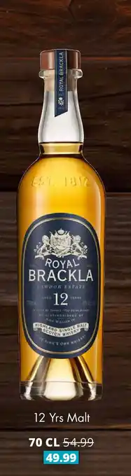 Mitra Royal Brackla 12 Yrs  malt | 70 CL aanbieding