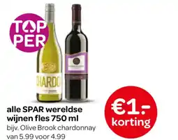 Spar alle SPAR wereldse wijnen aanbieding