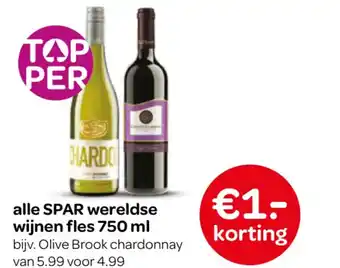 Spar alle SPAR wereldse wijnen aanbieding