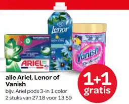 Spar alle Ariel, Lenor of Vanish aanbieding