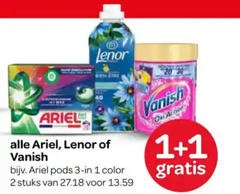 Spar alle Ariel, Lenor of Vanish aanbieding