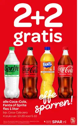 Spar alle Coca-Cola, Fanta of Sprite aanbieding