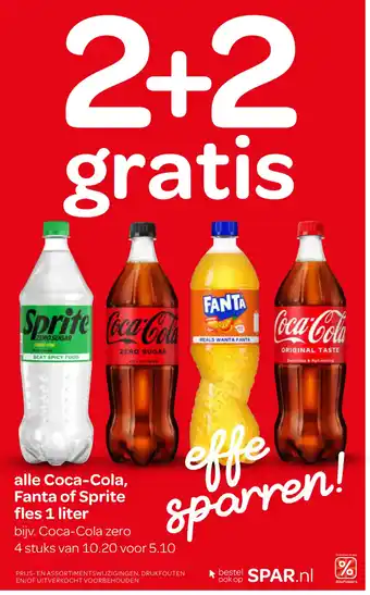 Spar alle Coca-Cola, Fanta of Sprite aanbieding