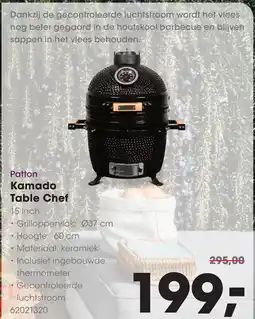 HANOS Patton Kamado Table Chef aanbieding