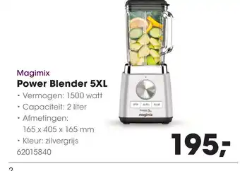 HANOS Magimix Power Blender 5XL aanbieding