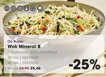 HANOS De Buyer Wok Mineral B aanbieding