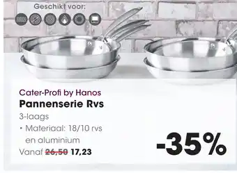 HANOS Cater-Profi by Hanos Pannenserie Rvs aanbieding