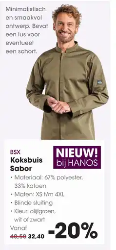 HANOS BSX Koksbuis Sabor aanbieding