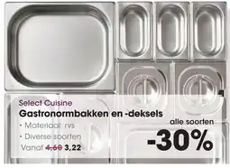 HANOS Select Cuisine Gastronormbakken en deksels aanbieding
