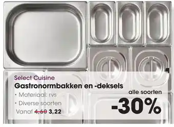 HANOS Select Cuisine Gastronormbakken en deksels aanbieding