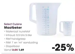 HANOS Select Cuisine Maatbeker aanbieding