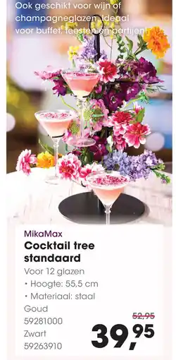 HANOS MikaMax Cocktail tree standaard aanbieding