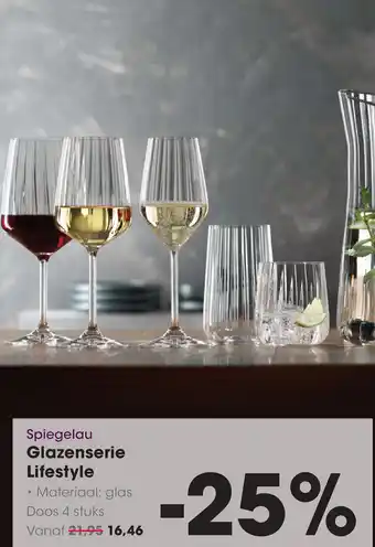 HANOS Spiegelau Glazenserie Lifestyle aanbieding