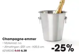 HANOS Champagne emmer aanbieding