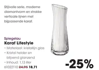 HANOS Spiegelau Karaf Lifestyle aanbieding