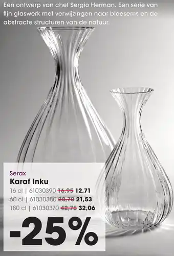 HANOS Serax Karaf Inku aanbieding