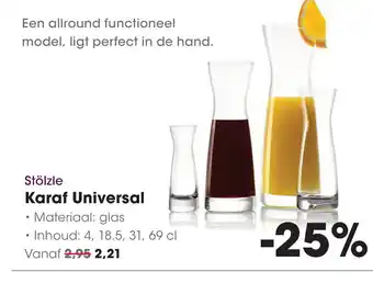 HANOS Stölzle Karaf Universal aanbieding