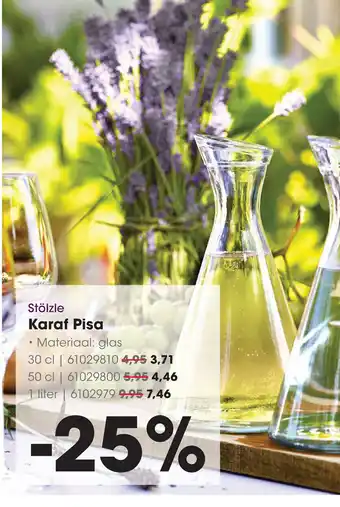 HANOS Stölzle Karaf Pisa aanbieding