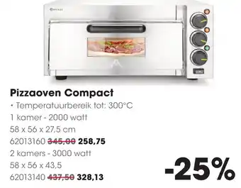 HANOS Pizzaoven Compact aanbieding