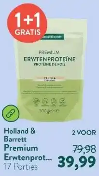 Holland & Barrett Premium Erwtenproteïne Vanille – 500g aanbieding