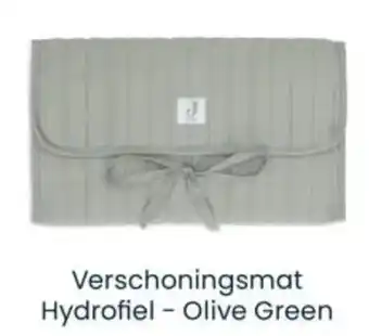 Babypark Verschoningsmat Hydrofiel Olive Green aanbieding