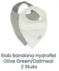 Babypark Slab Bandana Hydrofiel Olive Green/Oatmeal aanbieding