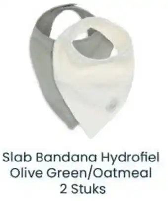 Babypark Slab Bandana Hydrofiel Olive Green/Oatmeal aanbieding