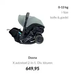 Babypark Doona X autostoel 2 in 1 aanbieding