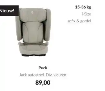 Babypark Puck Jack autostoel aanbieding