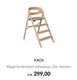 Babypark KAOS Klapp kinderstoel inklapbaar. aanbieding