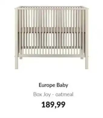 Babypark Europe Baby Box Joy oatmeal aanbieding