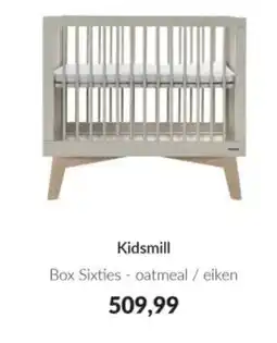 Babypark Kidsmill Box Sixties oatmeal / eiken aanbieding