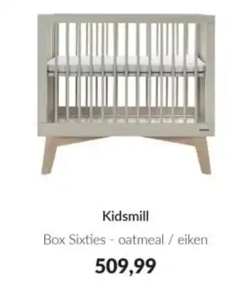 Babypark Kidsmill Box Sixties oatmeal / eiken aanbieding