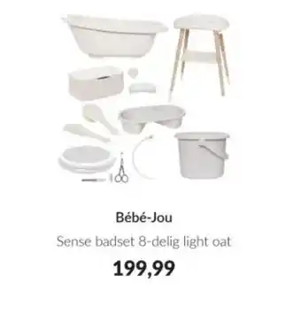 Babypark Bébé-Jou Sense badset 8 delig light oat aanbieding