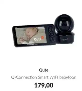 Babypark Qute Q-Connection Smart WIFI babyfoon aanbieding