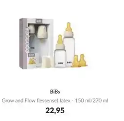 Babypark BiBs Grow and Flow flessenset latex aanbieding