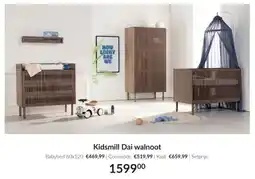 Babypark Kidsmill Dai walnoot set aanbieding