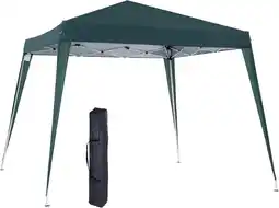 Amazon Outsunny partytent paviljoen vouwtent partytent incl. draagtas 3 x 3 m staal groen (groen) aanbieding