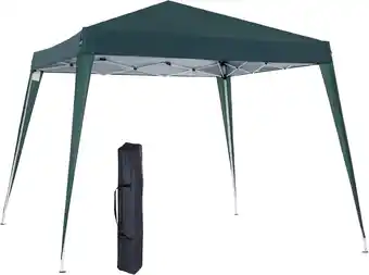 Amazon Outsunny partytent paviljoen vouwtent partytent incl. draagtas 3 x 3 m staal groen (groen) aanbieding