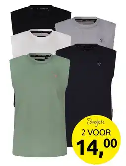 Jola Mode Heren singlet stonecast zwart aanbieding