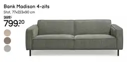 Leen Bakker Bank Madison 4-zits aanbieding