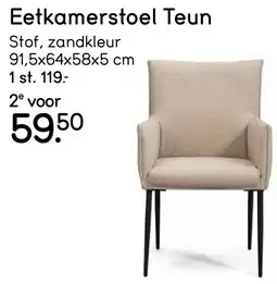 Leen Bakker Eetkamerstoel Teun aanbieding