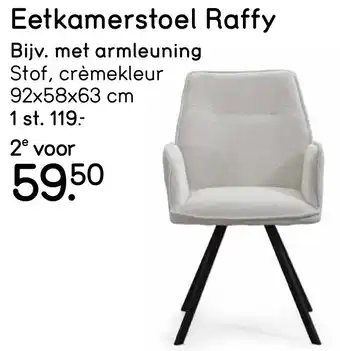 Leen Bakker Eetkamerstoel Raffy aanbieding