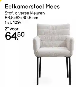 Leen Bakker Eetkamerstoel Mees aanbieding