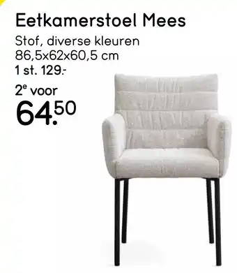 Leen Bakker Eetkamerstoel Mees aanbieding