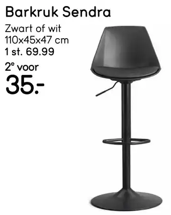 Leen Bakker Barkruk Sendra aanbieding