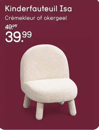 Leen Bakker Kinderfauteuil Isa aanbieding