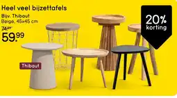 Leen Bakker Heel veel bijzettafels aanbieding