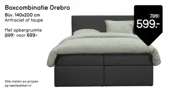 Leen Bakker Boxcombinatie Orebro aanbieding